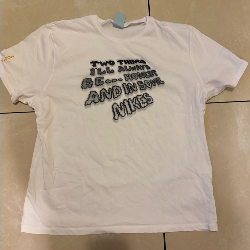 NOCTA Nike “Be honest” quote white graphic T shirt Sz XL certified lover boy